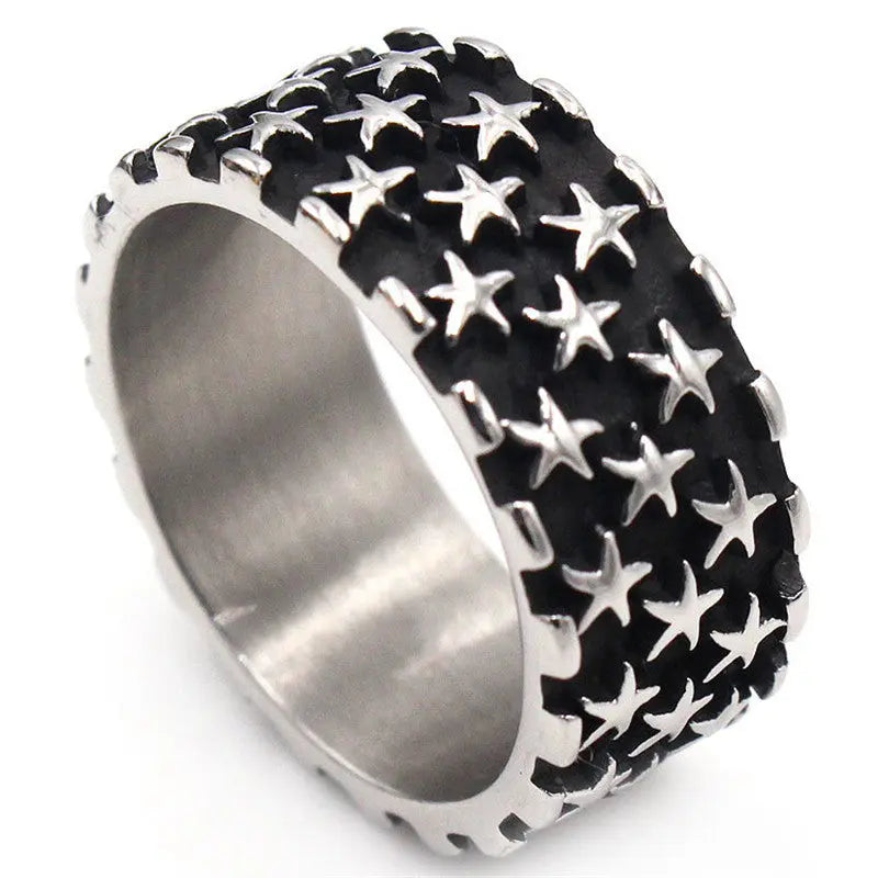 Retro Men's Titanium Steel Ring TrendyDomineering Steel AliExpress