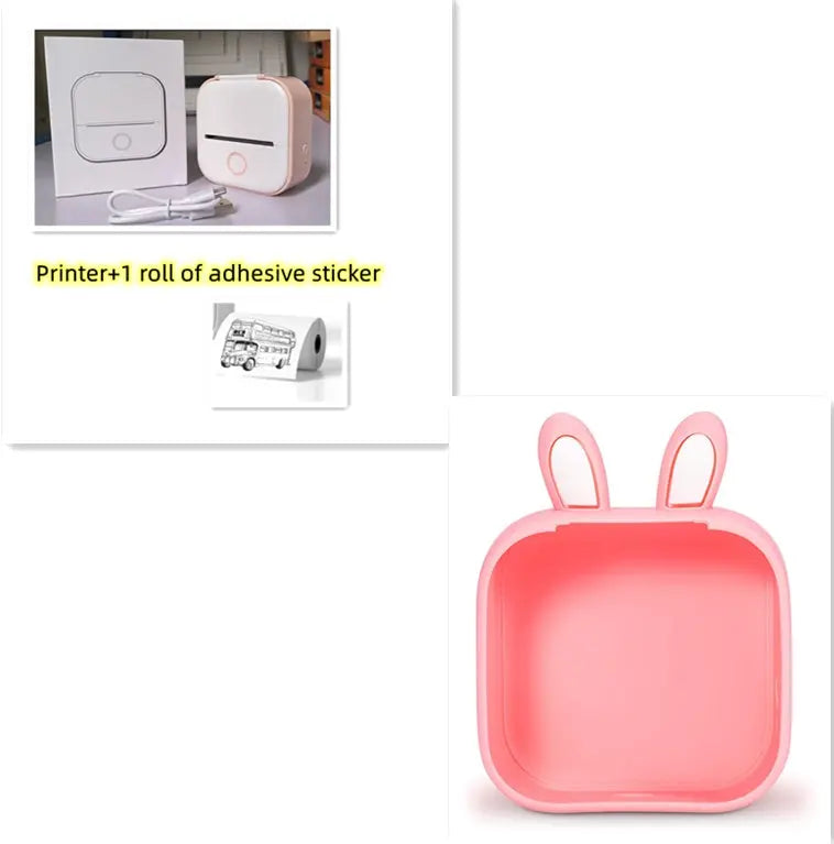 Portable Mini Thermal Label Printer Home Photo Printer Student Wrong Question Printer Bluetooth-compatible Mini Label Printer Price Tag AliExpress