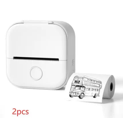 Portable Mini Thermal Label Printer Home Photo Printer Student Wrong Question Printer Bluetooth-compatible Mini Label Printer Price Tag AliExpress