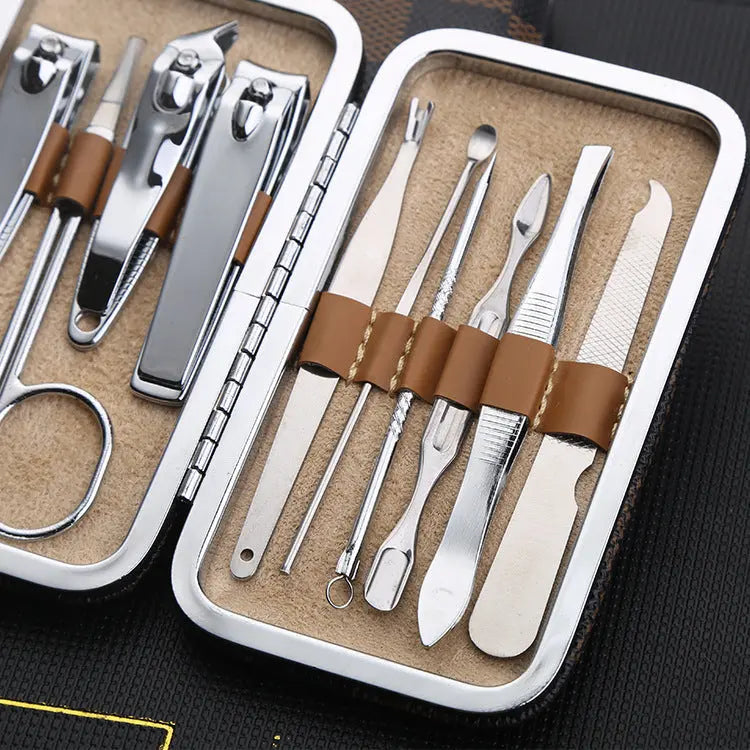Checkered 10-piece set nail set AliExpress