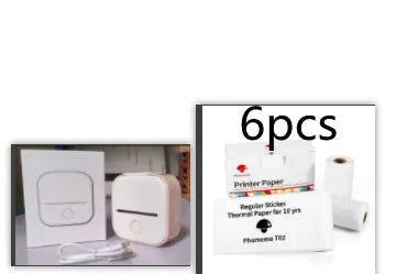 Portable Mini Thermal Label Printer Home Photo Printer Student Wrong Question Printer Bluetooth-compatible Mini Label Printer Price Tag AliExpress
