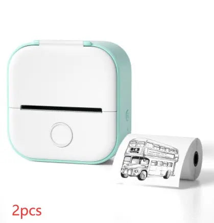 Portable Mini Thermal Label Printer Home Photo Printer Student Wrong Question Printer Bluetooth-compatible Mini Label Printer Price Tag AliExpress