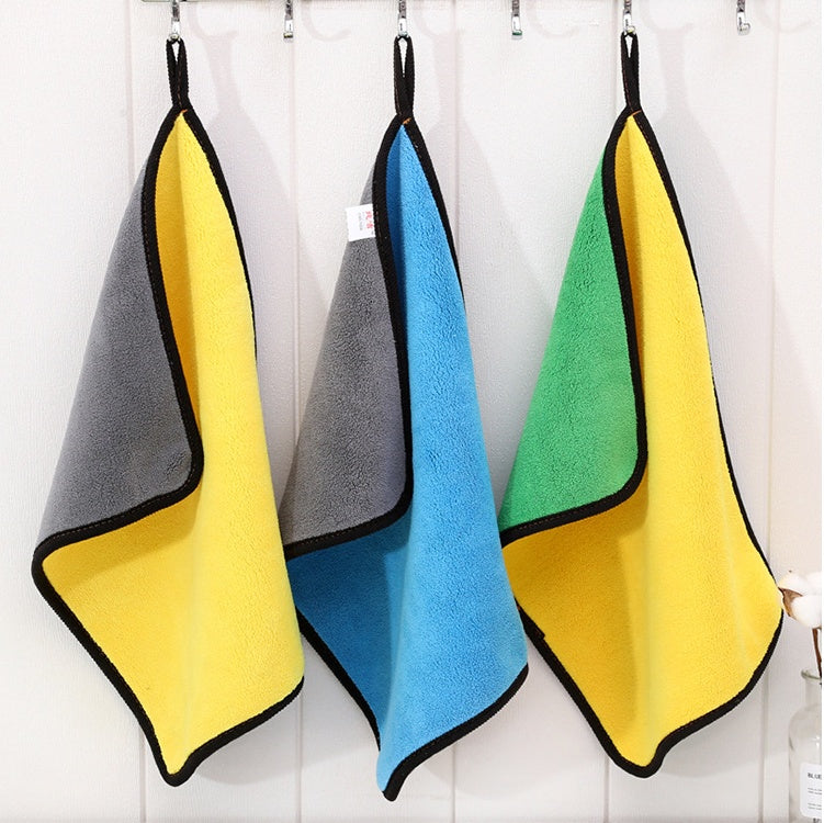 Two-color Couble-sided Car Dual-use Cleaning Car Wash Towel AliExpress
