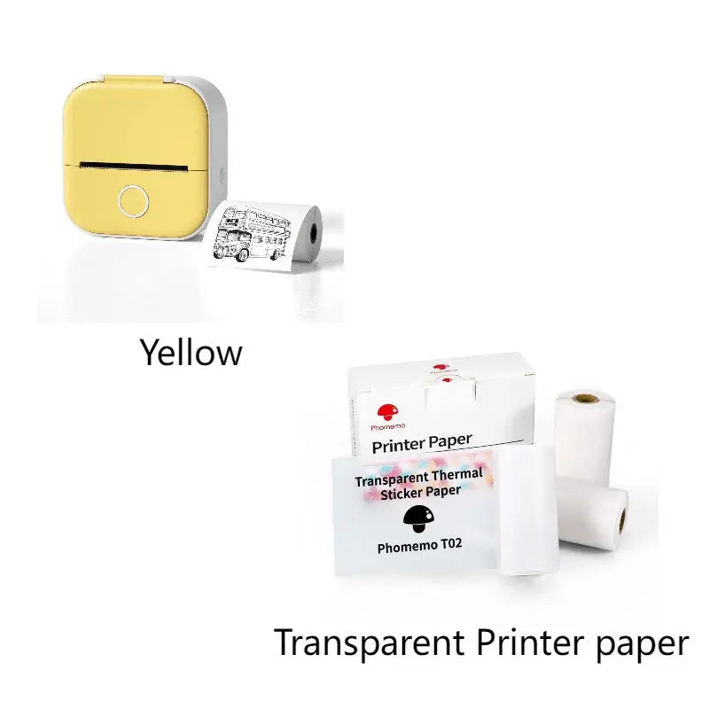 Portable Mini Thermal Label Printer Home Photo Printer Student Wrong Question Printer Bluetooth-compatible Mini Label Printer Price Tag AliExpress