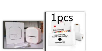 Portable Mini Thermal Label Printer Home Photo Printer Student Wrong Question Printer Bluetooth-compatible Mini Label Printer Price Tag AliExpress