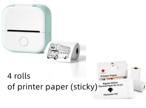Portable Mini Thermal Label Printer Home Photo Printer Student Wrong Question Printer Bluetooth-compatible Mini Label Printer Price Tag AliExpress