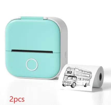 Portable Mini Thermal Label Printer Home Photo Printer Student Wrong Question Printer Bluetooth-compatible Mini Label Printer Price Tag AliExpress