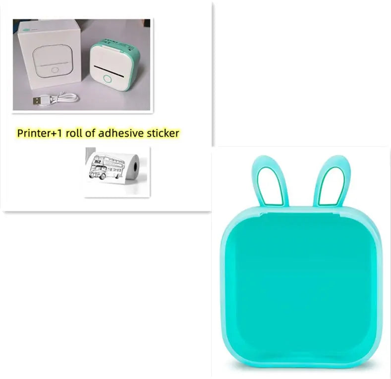Portable Mini Thermal Label Printer Home Photo Printer Student Wrong Question Printer Bluetooth-compatible Mini Label Printer Price Tag AliExpress