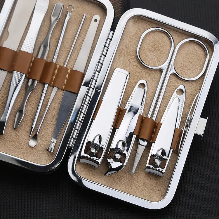 Checkered 10-piece set nail set AliExpress