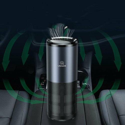 Car Air Purifier Ionizer Negative Ion Car Air Freshener Maroon Asteria