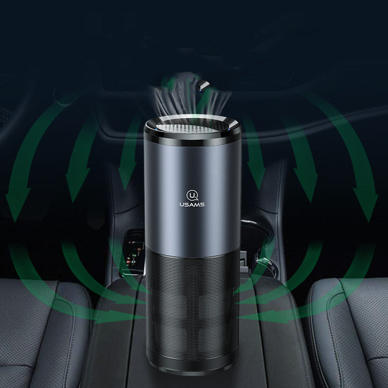 Car Air Purifier Ionizer Negative Ion Car Air Freshener Maroon Asteria