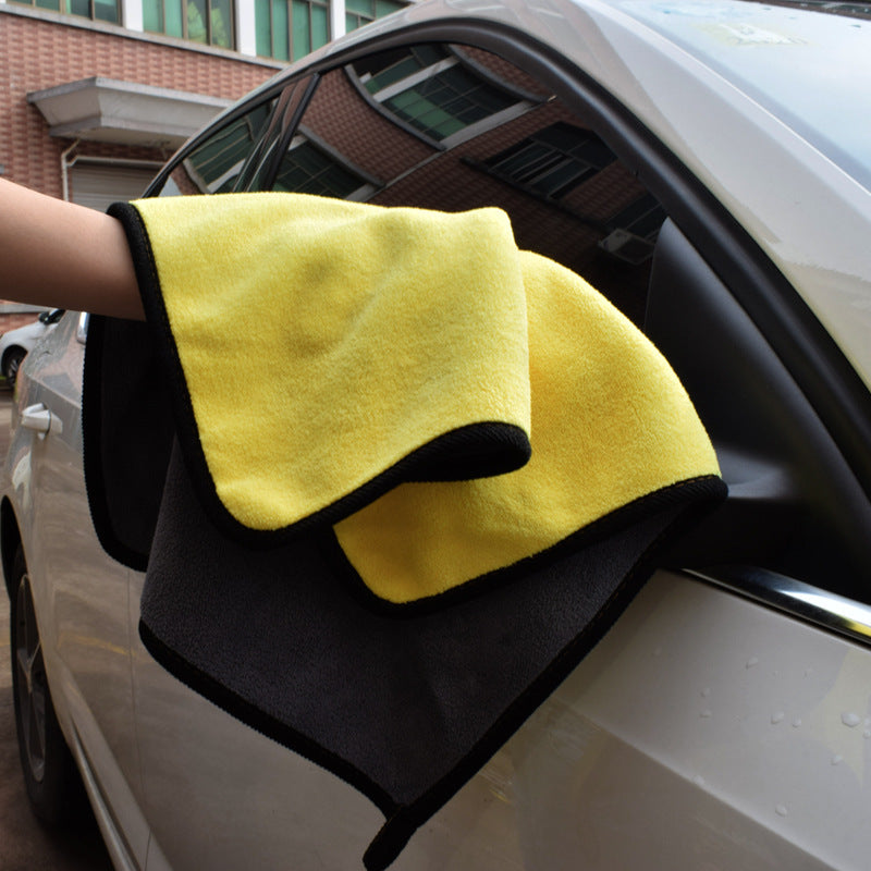Two-color Couble-sided Car Dual-use Cleaning Car Wash Towel AliExpress
