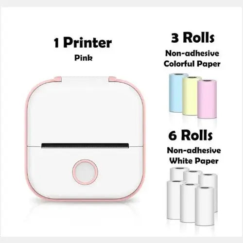 Portable Mini Thermal Label Printer Home Photo Printer Student Wrong Question Printer Bluetooth-compatible Mini Label Printer Price Tag AliExpress