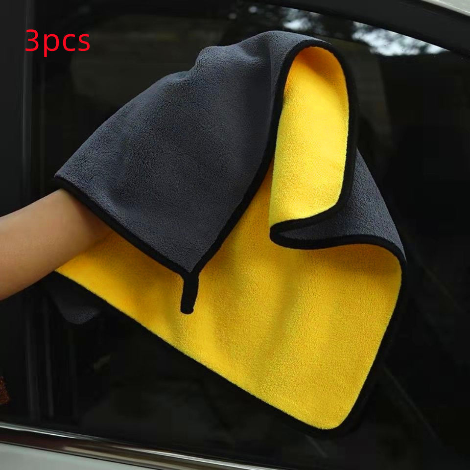 Two-color Couble-sided Car Dual-use Cleaning Car Wash Towel AliExpress