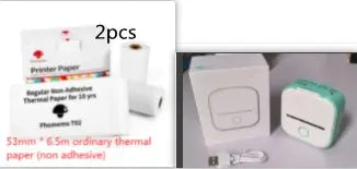Portable Mini Thermal Label Printer Home Photo Printer Student Wrong Question Printer Bluetooth-compatible Mini Label Printer Price Tag AliExpress