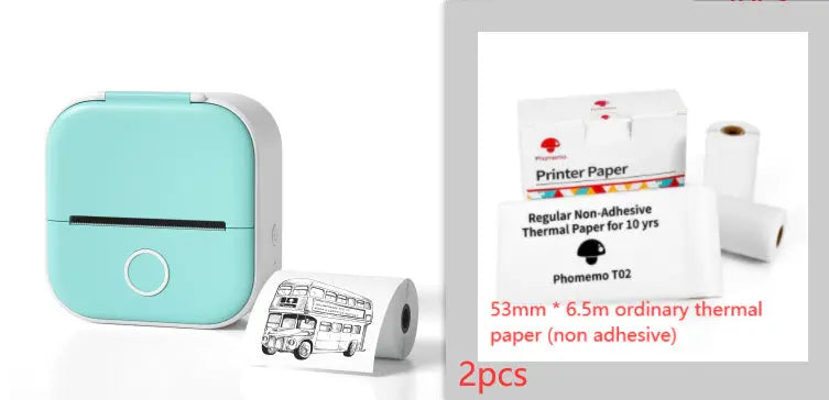 Portable Mini Thermal Label Printer Home Photo Printer Student Wrong Question Printer Bluetooth-compatible Mini Label Printer Price Tag AliExpress