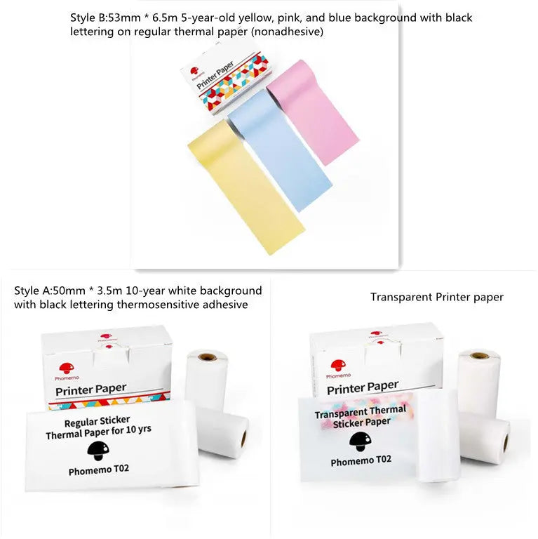Portable Mini Thermal Label Printer Home Photo Printer Student Wrong Question Printer Bluetooth-compatible Mini Label Printer Price Tag AliExpress