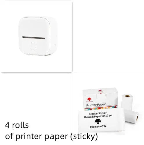 Portable Mini Thermal Label Printer Home Photo Printer Student Wrong Question Printer Bluetooth-compatible Mini Label Printer Price Tag AliExpress