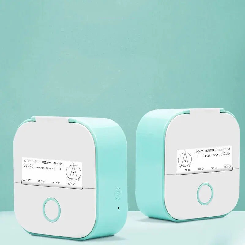 Portable Mini Thermal Label Printer Home Photo Printer Student Wrong Question Printer Bluetooth-compatible Mini Label Printer Price Tag AliExpress