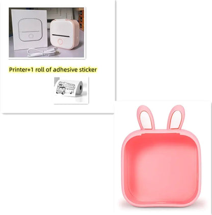 Portable Mini Thermal Label Printer Home Photo Printer Student Wrong Question Printer Bluetooth-compatible Mini Label Printer Price Tag AliExpress