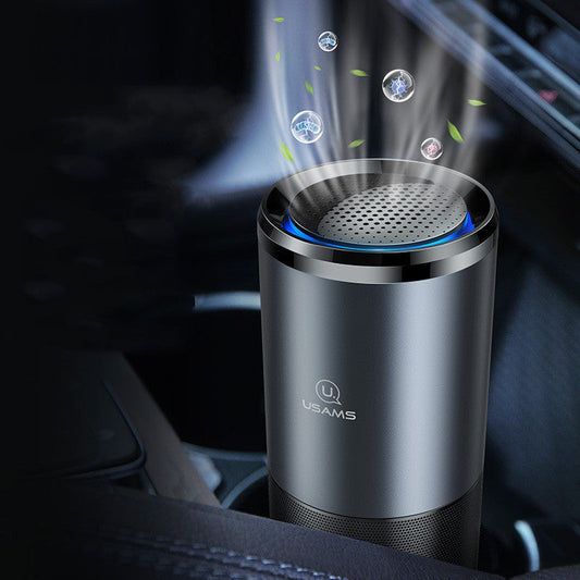 Car Air Purifier Ionizer Negative Ion Car Air Freshener Maroon Asteria