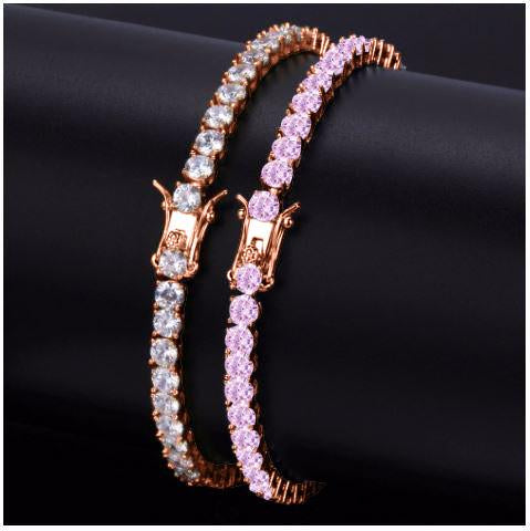 ROCK 4MM One Row Tennis Bracelet | 960545 Lilac Quartz