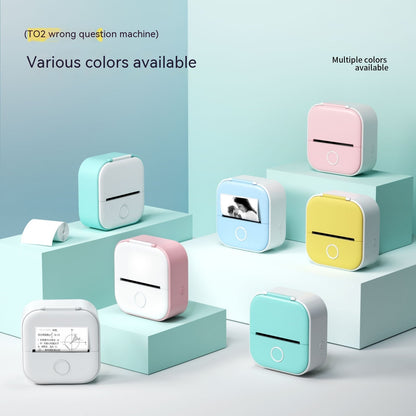 Portable Mini Thermal Label Printer Home Photo Printer Student Wrong Question Printer Bluetooth-compatible Mini Label Printer Price Tag AliExpress