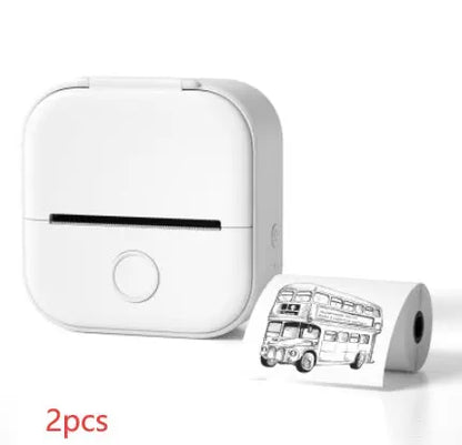 Portable Mini Thermal Label Printer Home Photo Printer Student Wrong Question Printer Bluetooth-compatible Mini Label Printer Price Tag AliExpress