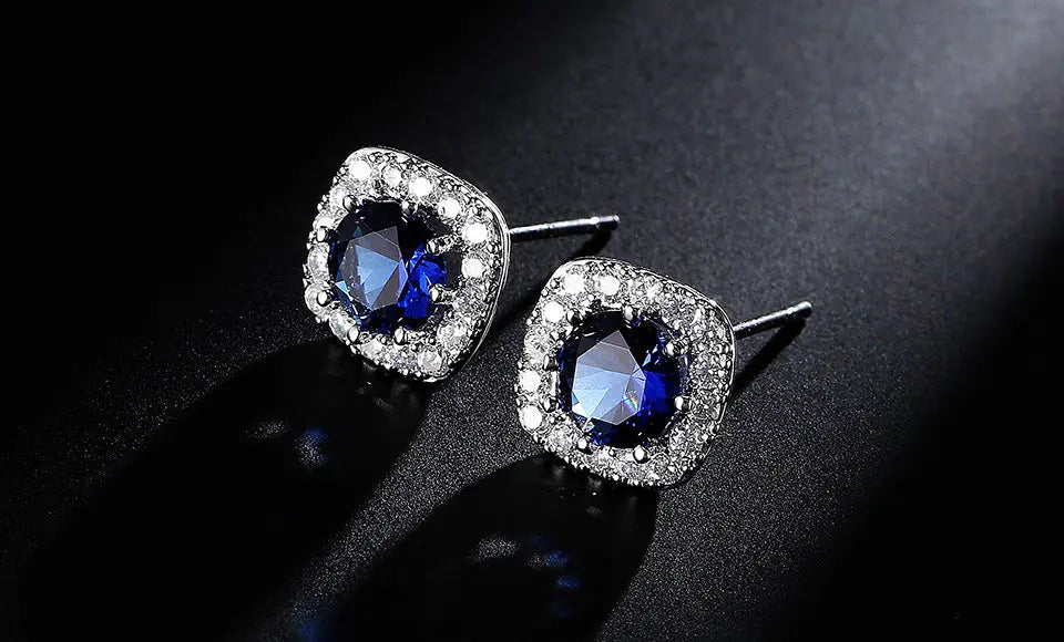 Set Square Necklace Stud Jewelry Set AliExpress