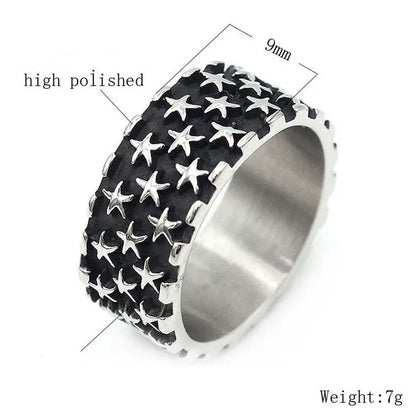 Retro Men's Titanium Steel Ring TrendyDomineering Steel AliExpress