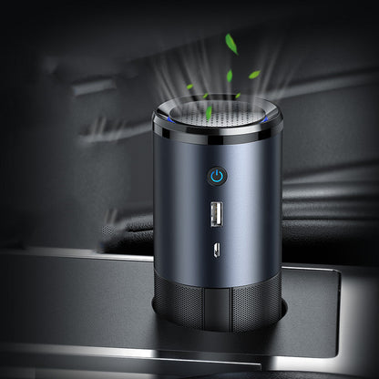 Car Air Purifier Ionizer Negative Ion Car Air Freshener Maroon Asteria