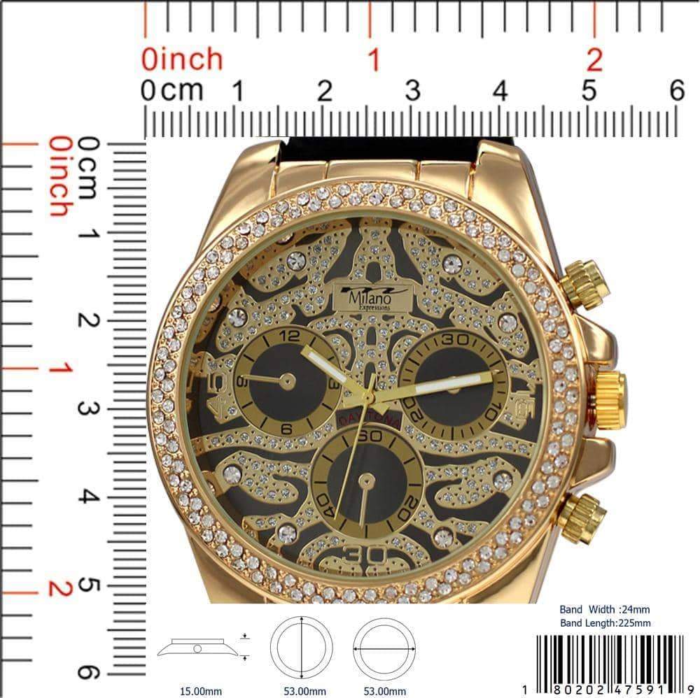 53MM Milano Expressions Iced Out Silicon Band Orchid Millie