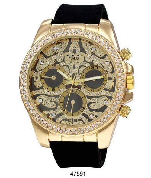 53MM Milano Expressions Iced Out Silicon Band Orchid Millie