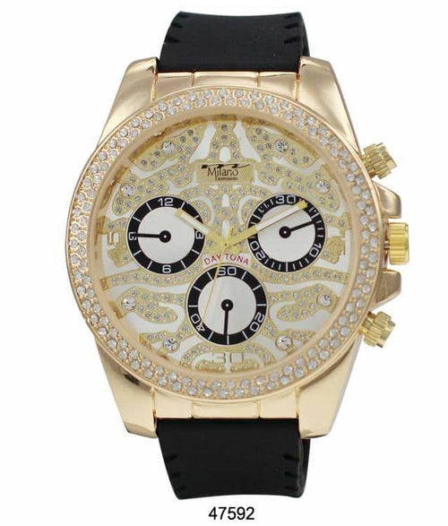 53MM Milano Expressions Iced Out Silicon Band Orchid Millie