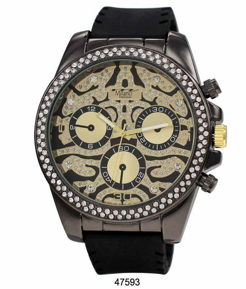53MM Milano Expressions Iced Out Silicon Band Orchid Millie