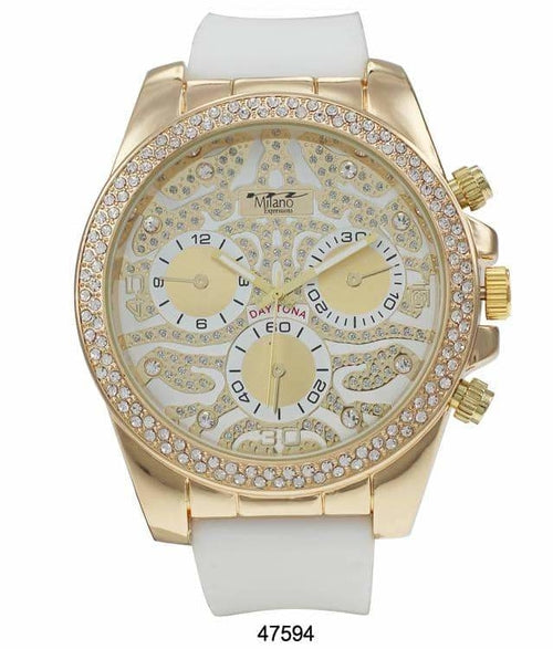 53MM Milano Expressions Iced Out Silicon Band Orchid Millie