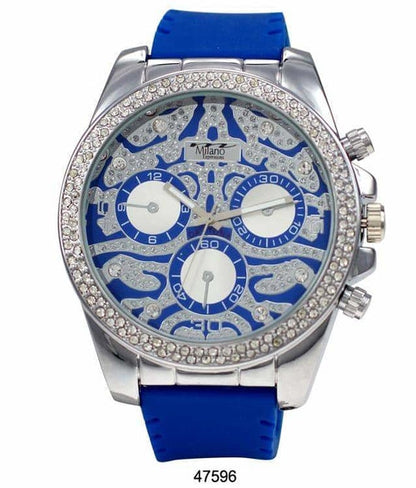 53MM Milano Expressions Iced Out Silicon Band Orchid Millie