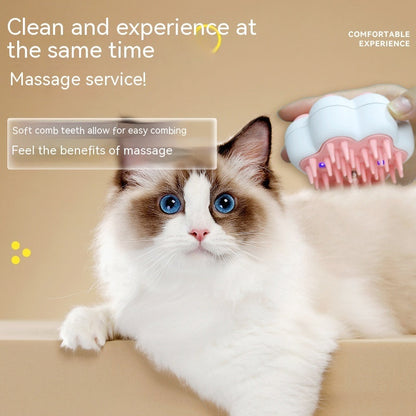 Pet Steam Hair Removal Comb Pet Steam Massage Comb Body Relax And Crimson Medea
