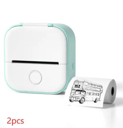 Portable Mini Thermal Label Printer Home Photo Printer Student Wrong Question Printer Bluetooth-compatible Mini Label Printer Price Tag AliExpress