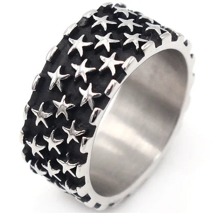Retro Men's Titanium Steel Ring TrendyDomineering Steel AliExpress