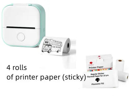 Portable Mini Thermal Label Printer Home Photo Printer Student Wrong Question Printer Bluetooth-compatible Mini Label Printer Price Tag AliExpress