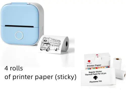 Portable Mini Thermal Label Printer Home Photo Printer Student Wrong Question Printer Bluetooth-compatible Mini Label Printer Price Tag AliExpress