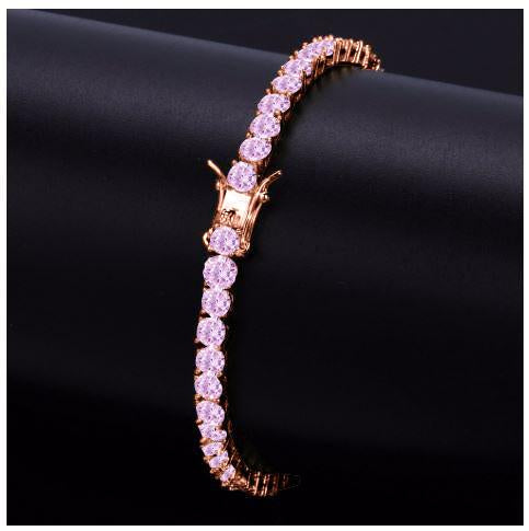 ROCK 4MM One Row Tennis Bracelet | 960545 Lilac Quartz