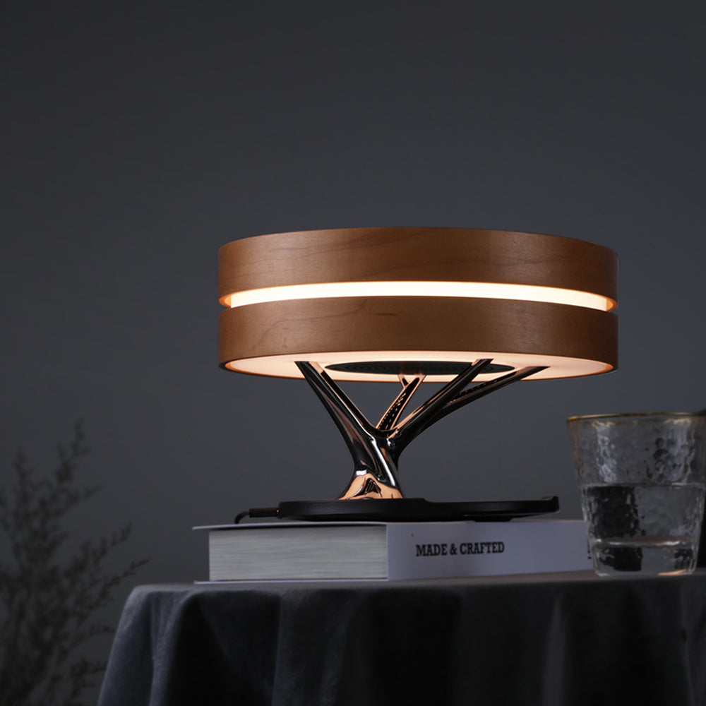 Smart Round Audio Bluetooth Speaker Night Light WiFi LED Ring Wireless Harlequin Iolaus