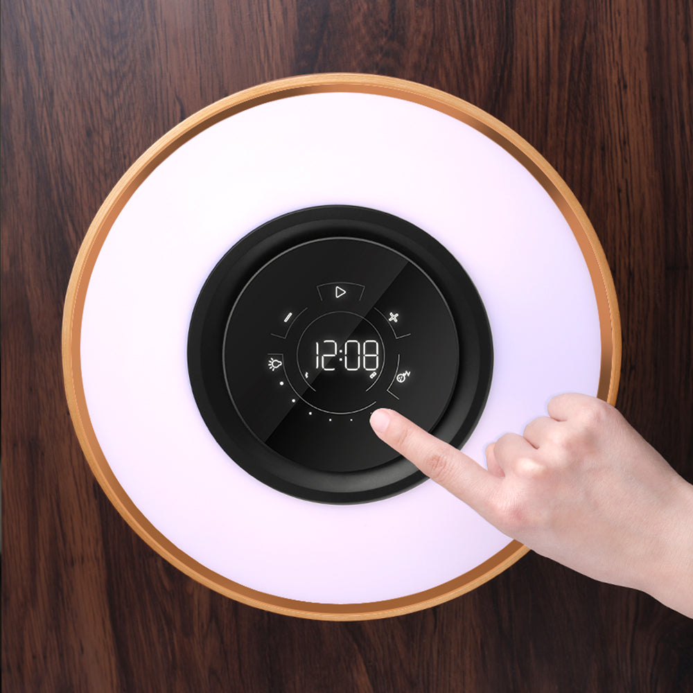 Smart Round Audio Bluetooth Speaker Night Light WiFi LED Ring Wireless Harlequin Iolaus
