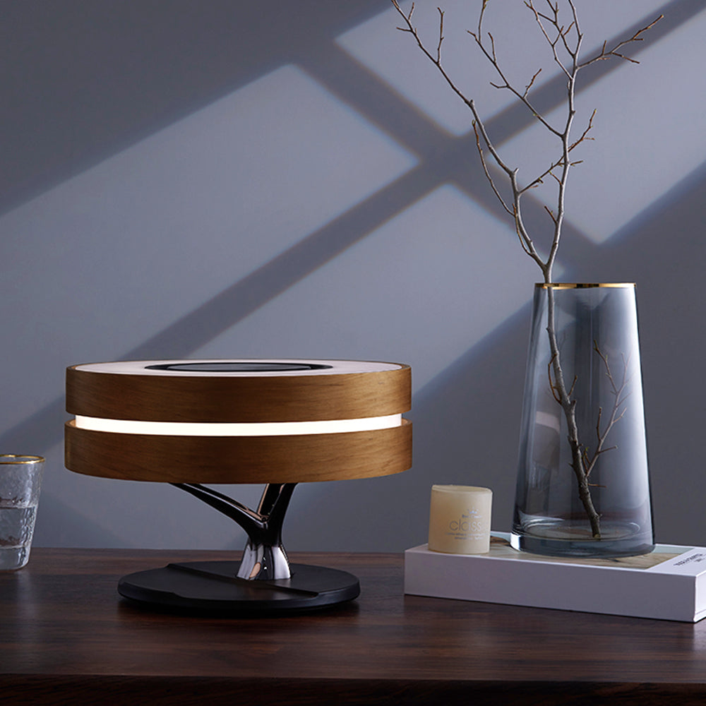 Smart Round Audio Bluetooth Speaker Night Light WiFi LED Ring Wireless Harlequin Iolaus