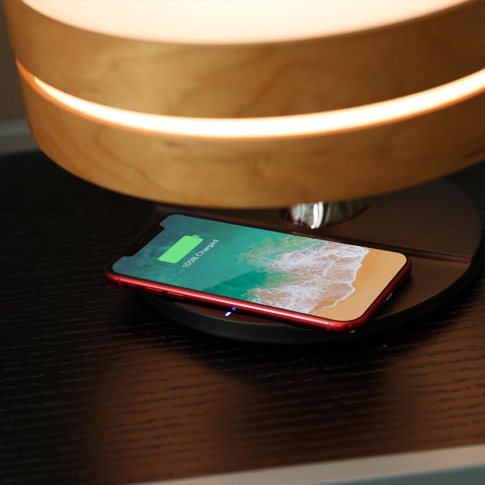 Smart Round Audio Bluetooth Speaker Night Light WiFi LED Ring Wireless Harlequin Iolaus