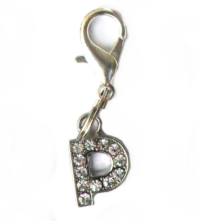 A-Z Crystal Letter Pet Charms Salmon Oscar