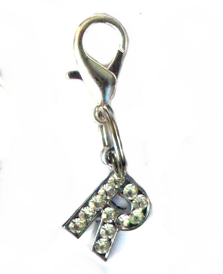 A-Z Crystal Letter Pet Charms Salmon Oscar