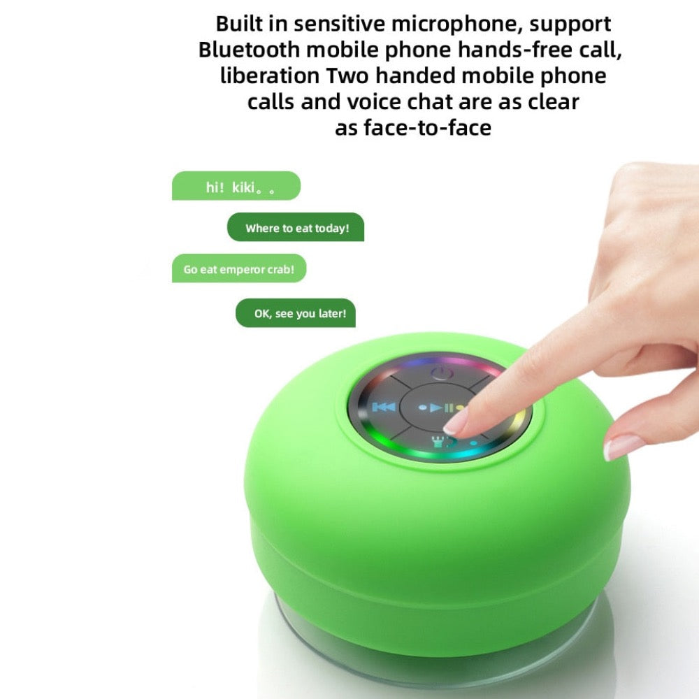 Mini Waterproof RGB Bluetooth Speaker Yellow Pandora